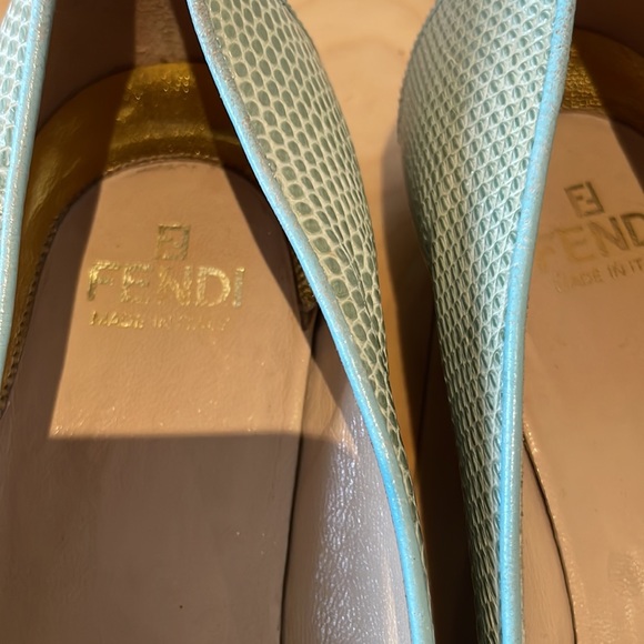 FENDI snake buckle leather loafers flats - Picture 9 of 11